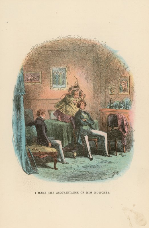 Ilustração para David Copperfield de Hablot Knight Browne