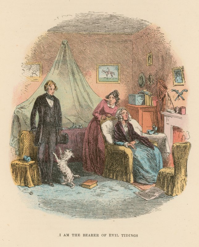 Ilustração para David Copperfield de Hablot Knight Browne