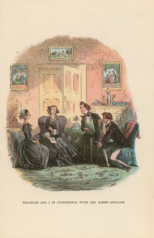 Ilustração para David Copperfield de Hablot Knight Browne