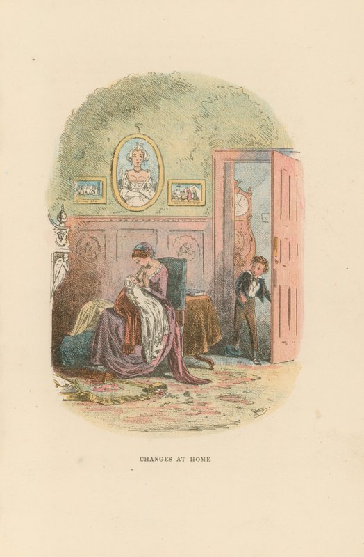 Ilustração para David Copperfield de Hablot Knight Browne