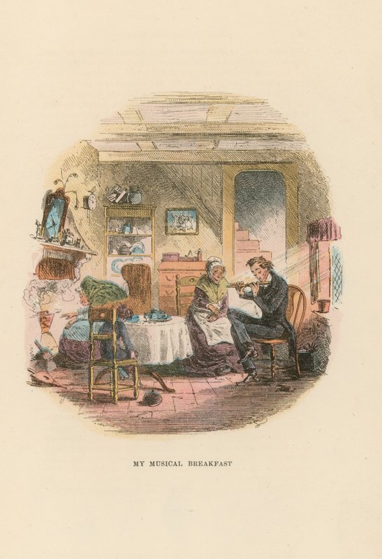 Ilustração para David Copperfield de Hablot Knight Browne