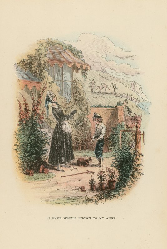 Ilustração para David Copperfield de Hablot Knight Browne