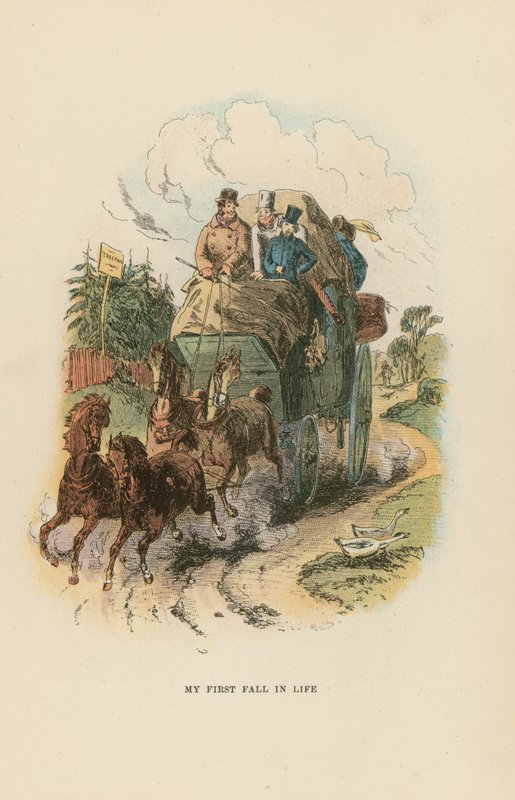 Ilustração para David Copperfield de Hablot Knight Browne
