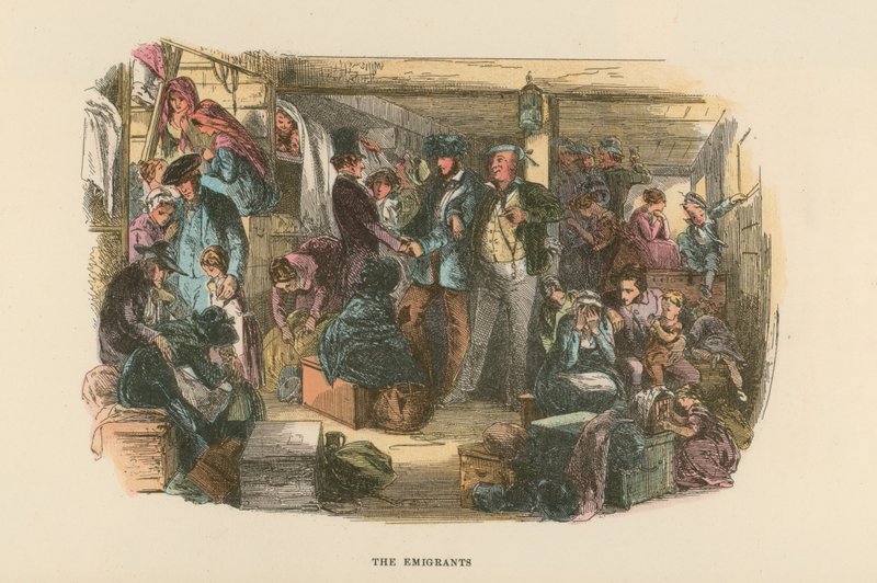 Ilustração para David Copperfield de Hablot Knight Browne