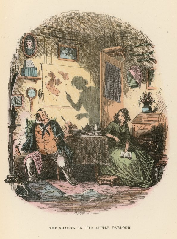Ilustração para Dombey e filho de Hablot Knight Browne