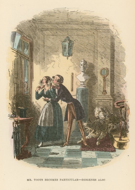 Ilustração para Dombey e filho de Hablot Knight Browne