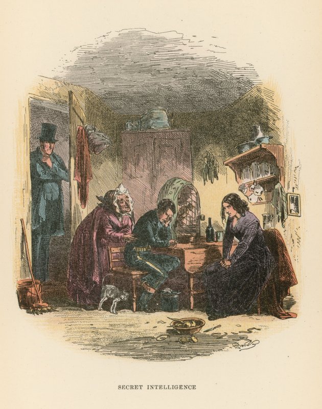 Ilustração para Dombey e filho de Hablot Knight Browne