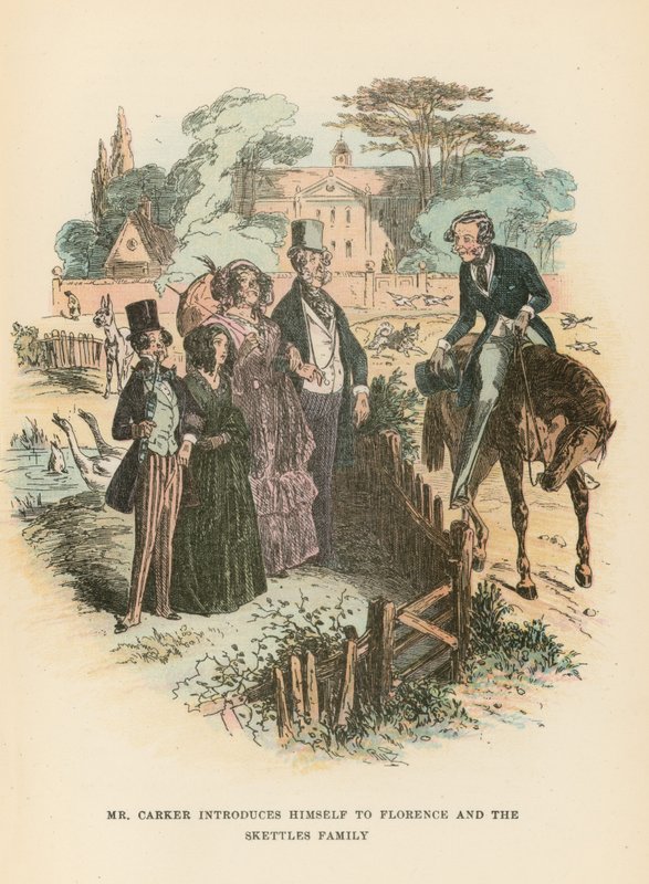 Ilustração para Dombey e filho de Hablot Knight Browne