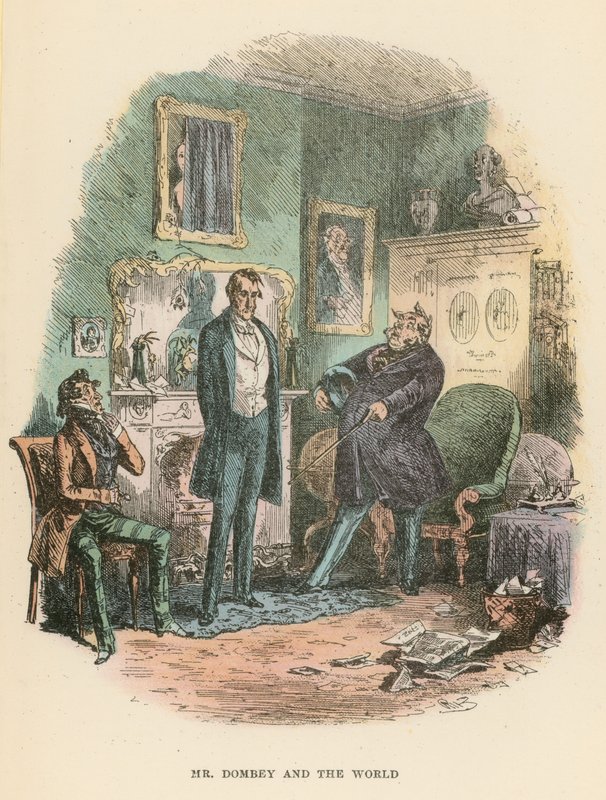 Ilustração para Dombey e filho de Hablot Knight Browne
