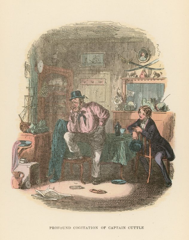 Ilustração para Dombey e filho de Hablot Knight Browne