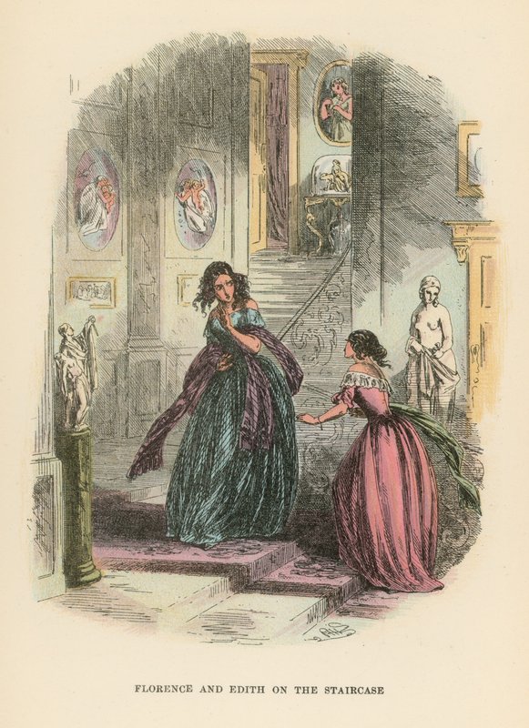 Ilustração para Dombey e filho de Hablot Knight Browne