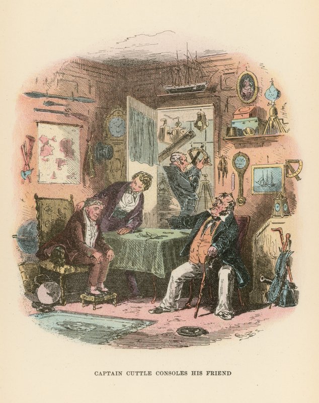 Ilustração para Dombey e filho de Hablot Knight Browne