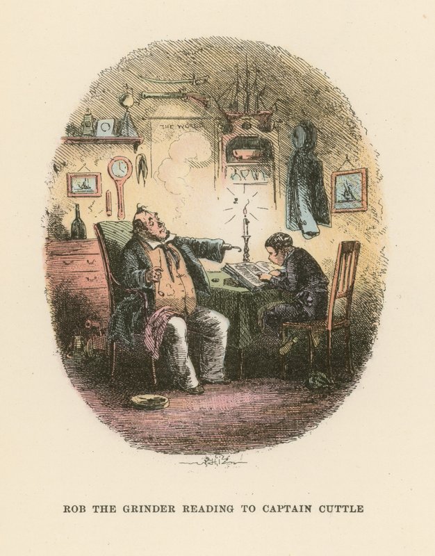 Ilustração para Dombey e filho de Hablot Knight Browne