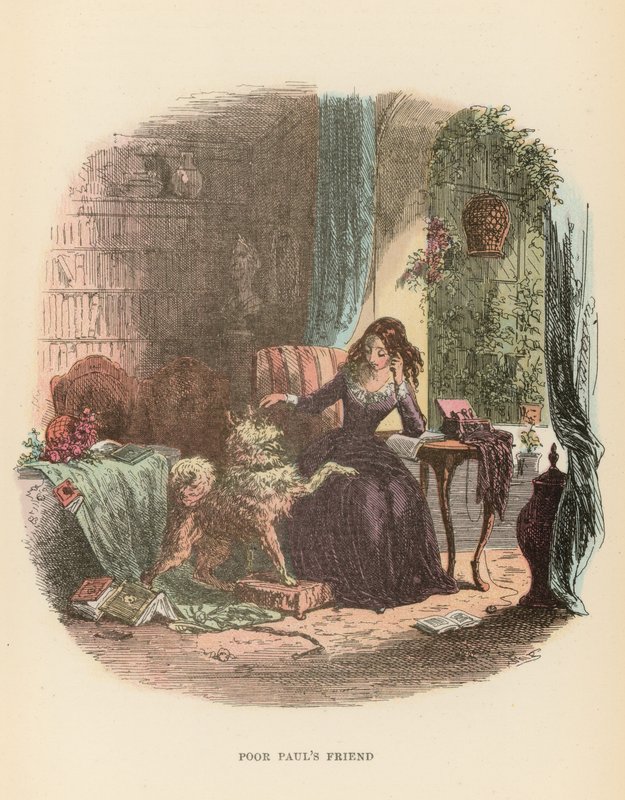 Ilustração para Dombey e filho de Hablot Knight Browne
