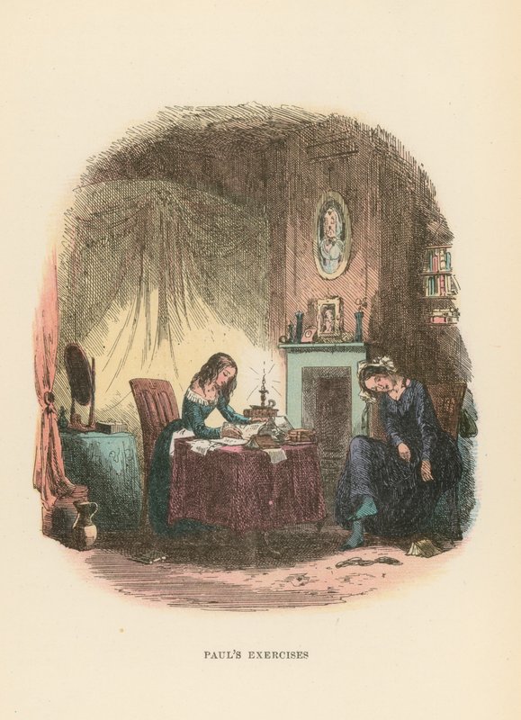 Ilustração para Dombey e filho de Hablot Knight Browne