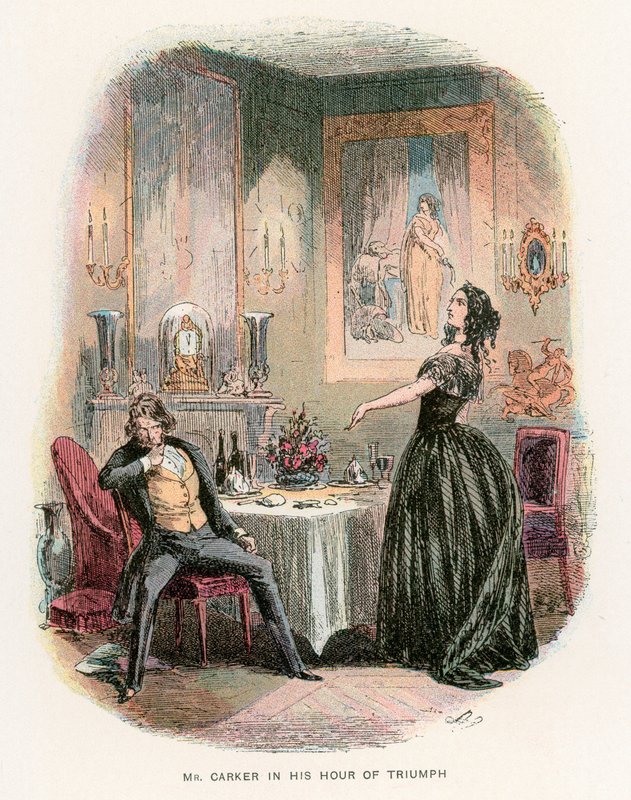 Ilustração para Dombey e filho de Hablot Knight Browne
