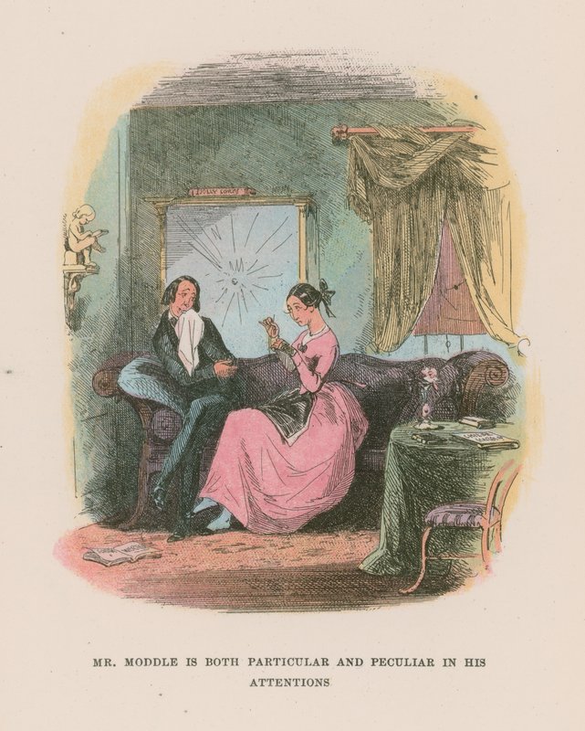 Ilustração para Martin Chuzzlewit de Hablot Knight Browne