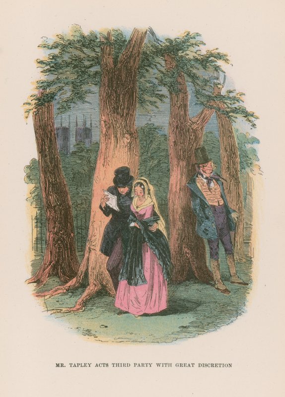 Ilustração para Martin Chuzzlewit de Hablot Knight Browne