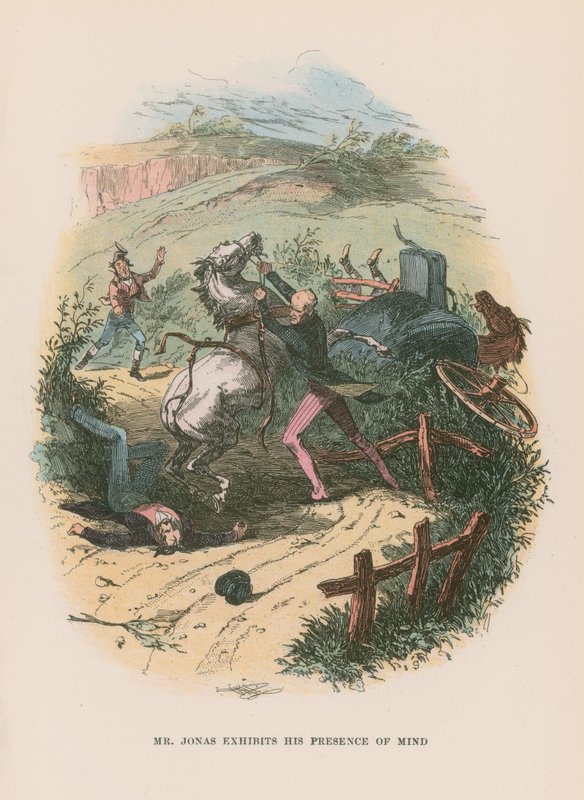 Ilustração para Martin Chuzzlewit de Hablot Knight Browne
