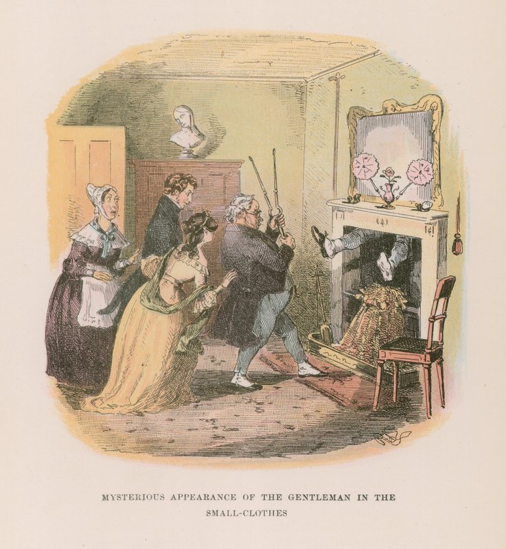Ilustração para Nicholas Nickleby de Hablot Knight Browne