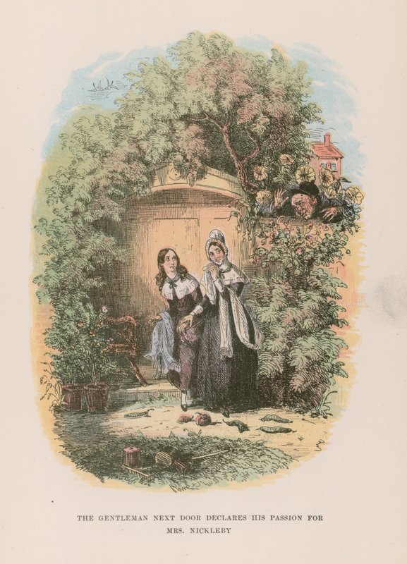 Ilustração para Nicholas Nickleby de Hablot Knight Browne