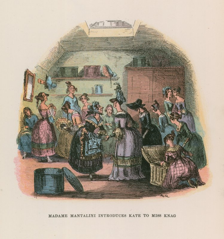Ilustração para Nicholas Nickleby de Hablot Knight Browne