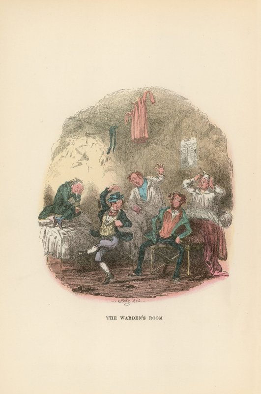 Ilustração para papéis de Pickwick de Hablot Knight Browne