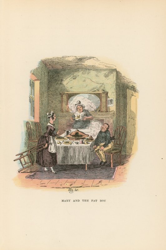 Ilustração para papéis de Pickwick de Hablot Knight Browne