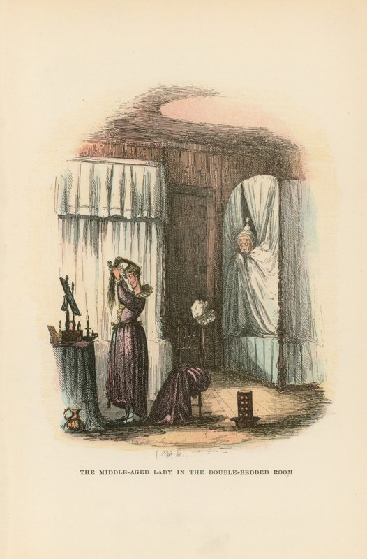Ilustração para papéis de Pickwick de Hablot Knight Browne