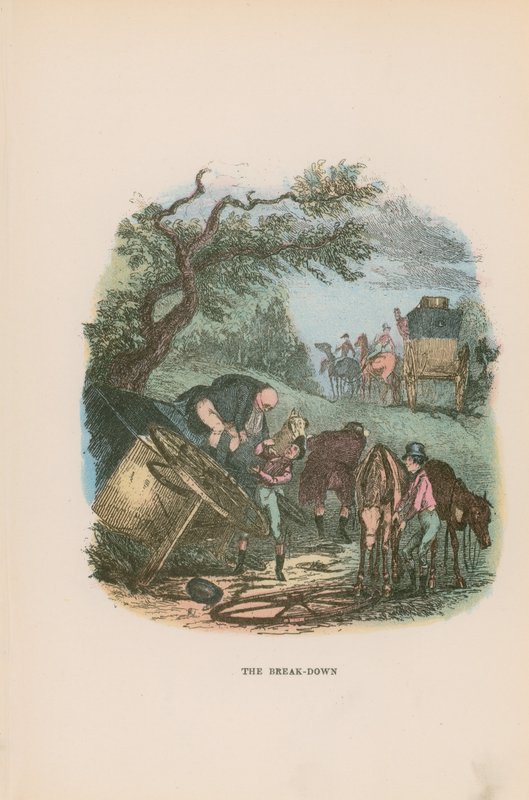 Ilustração para papéis de Pickwick de Hablot Knight Browne