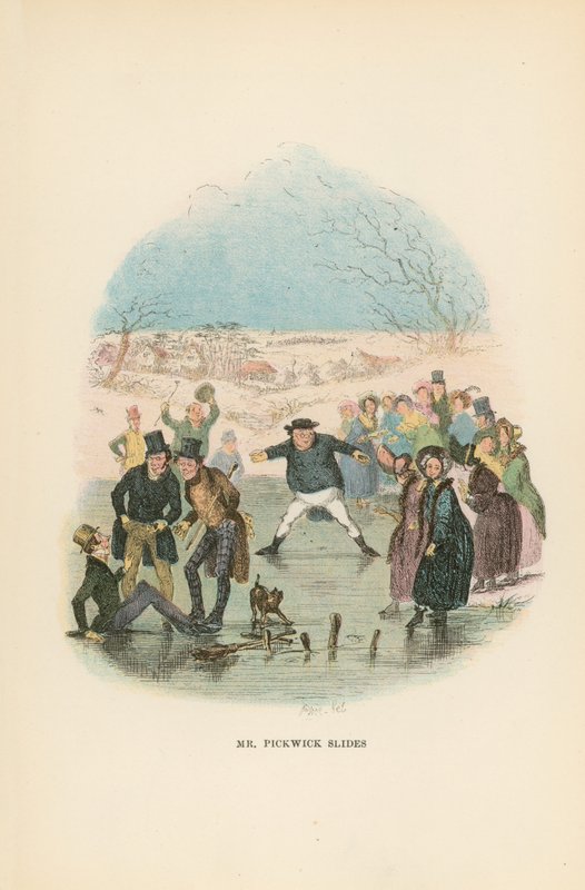 Ilustração para papéis de Pickwick de Hablot Knight Browne