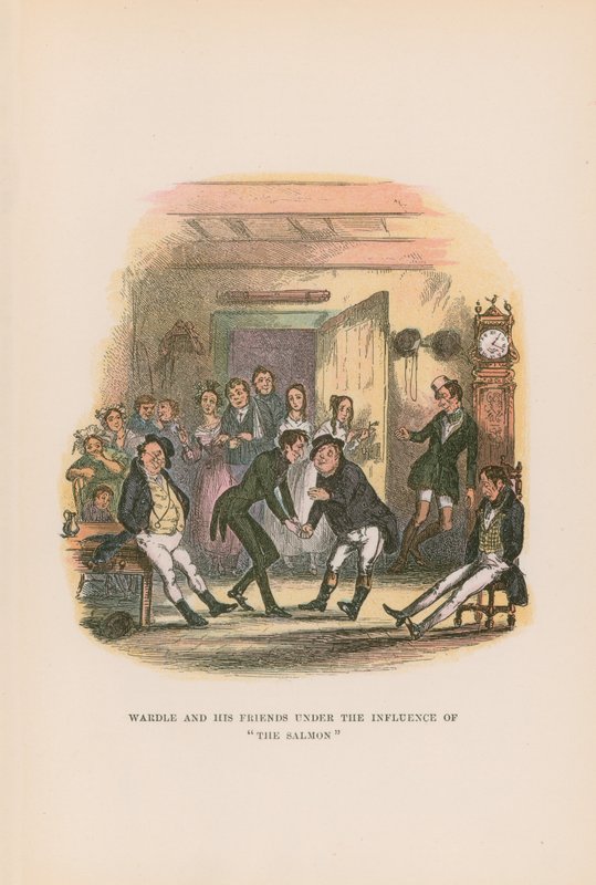 Ilustração para papéis de Pickwick de Hablot Knight Browne