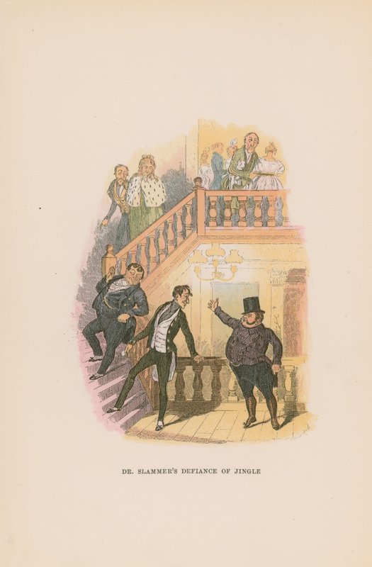 Ilustração para papéis de Pickwick de Hablot Knight Browne