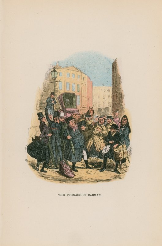Ilustração para papéis de Pickwick de Hablot Knight Browne
