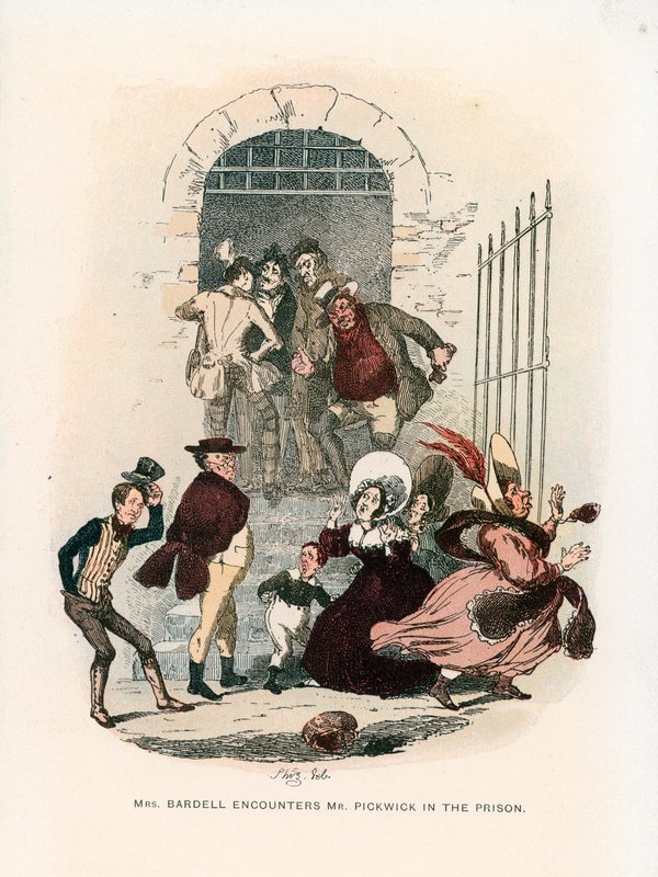 Ilustração para os papéis de Pickwick de Hablot Knight Browne