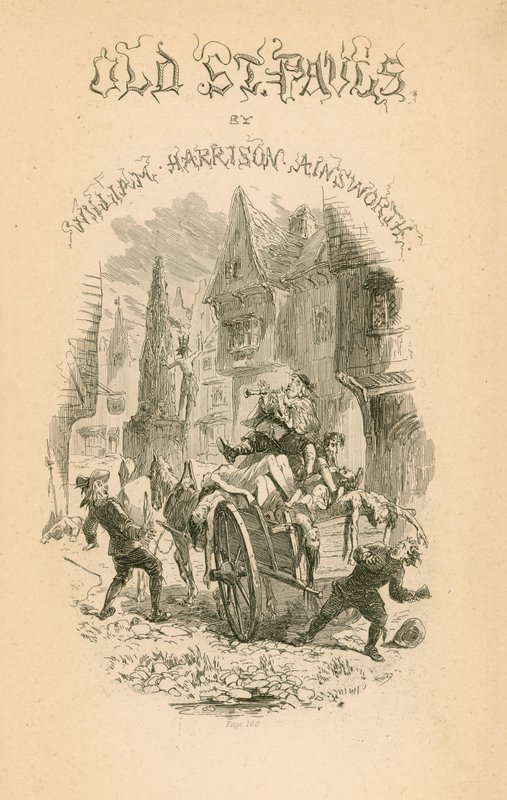Old St Paul&39;s: Página de rosto de Hablot Knight Browne