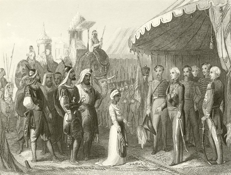 Submissão do marajá Dhuleep Singh a Sir Henry Hardinge de Hablot Knight Browne