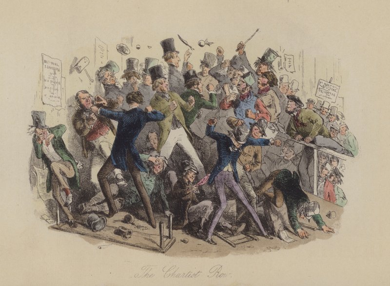 The Chartist Row de Hablot Knight Browne
