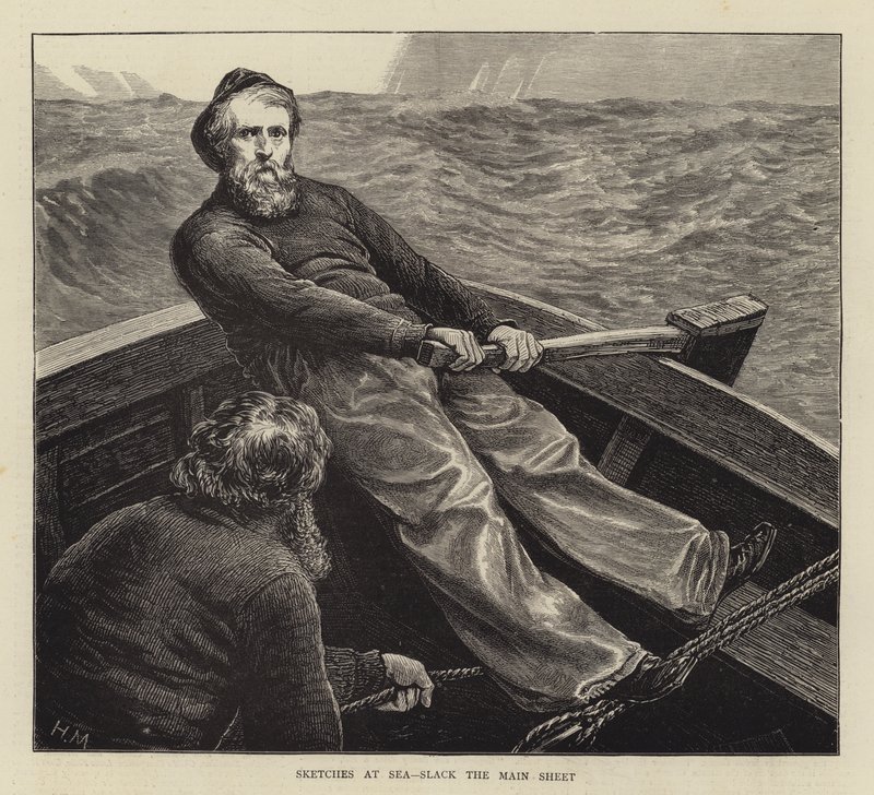 Esboços no mar, folga a folha principal de Hamilton Macallum