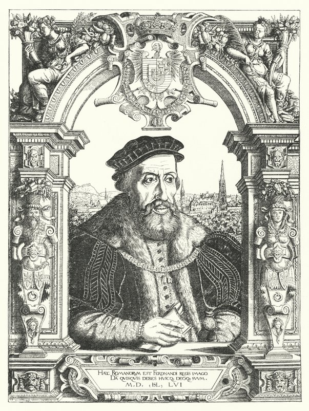 Fernão I, Sacro Imperador Romano (gravura) de Hanns Sebald Lautensack