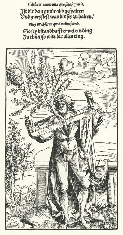 Determinação (gravura) de Hans (after) Burgkmair