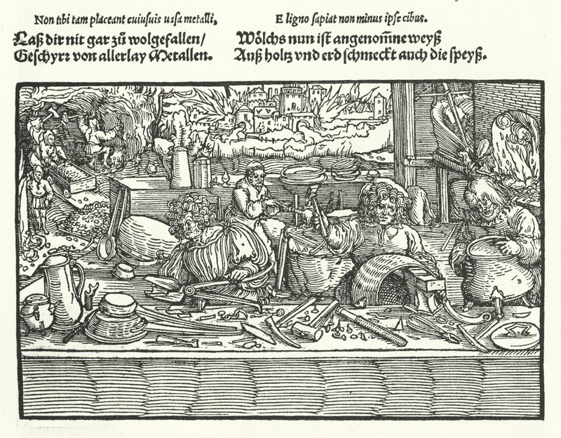 O Cobreiro (gravura) de Hans (after) Burgkmair