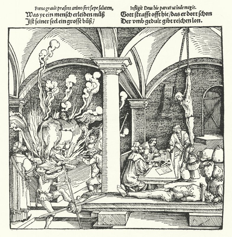 Tortura (gravura) de Hans (after) Burgkmair