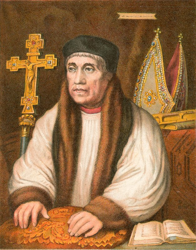 Arcebispo Warham de Hans (after) Holbein the Younger