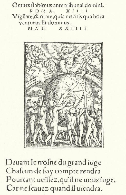 O Juízo Final (gravura) de Hans (after) Holbein the Younger