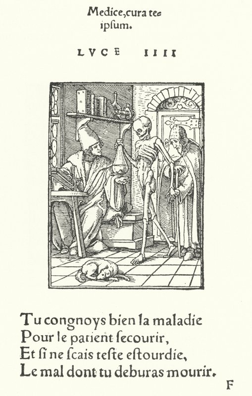 O Médico (gravura) de Hans (after) Holbein the Younger