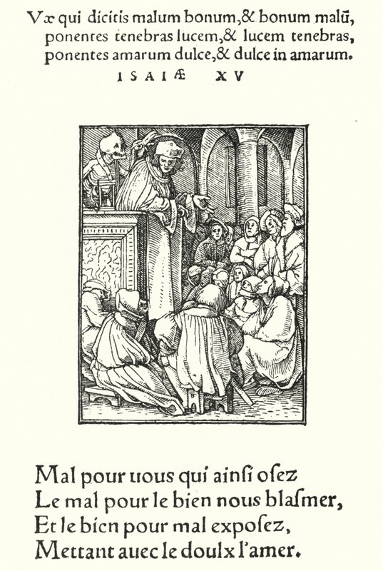 O Pregador (gravura) de Hans (after) Holbein the Younger