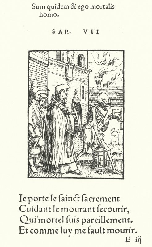 O Sacerdote (gravura) de Hans (after) Holbein the Younger