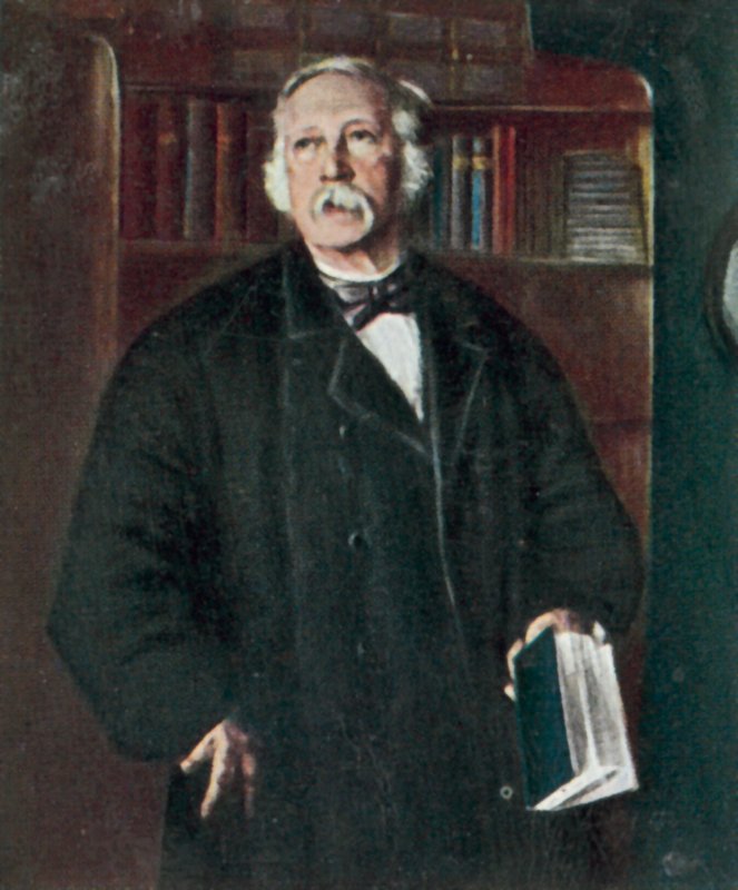 Theodor Fontane, romancista e poeta alemão (litografia a cores) de Hans Fechner