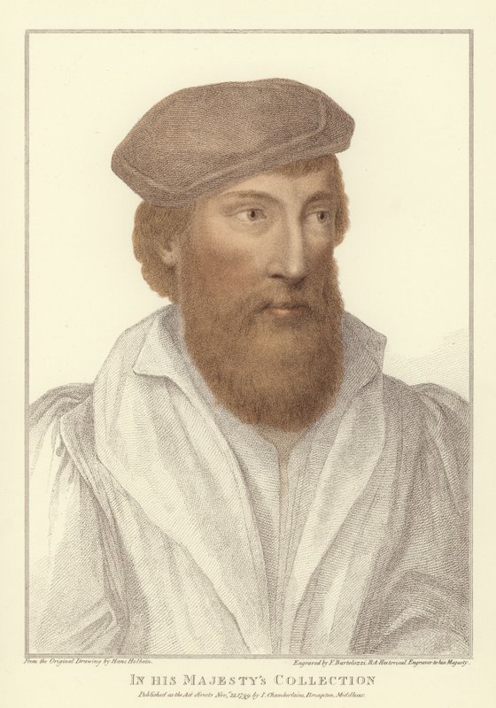 Homem anônimo (aquatint) de Hans Holbein der Jüngere